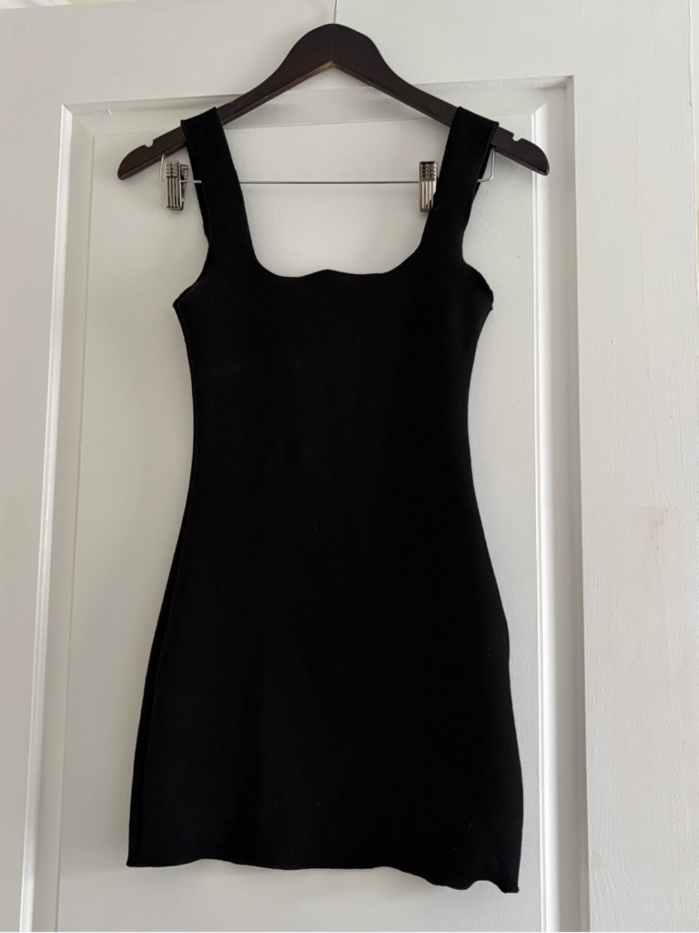 Zara Black Textured Knit Dress (M)